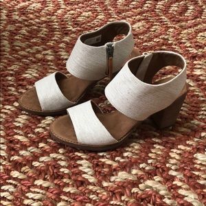 Toms block heel sandals